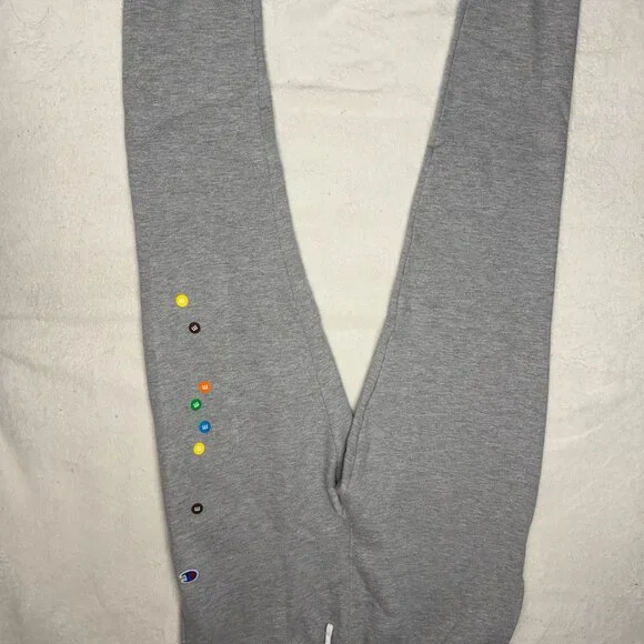 authentic M&M’s x Champion grey sweatpants limited edition
